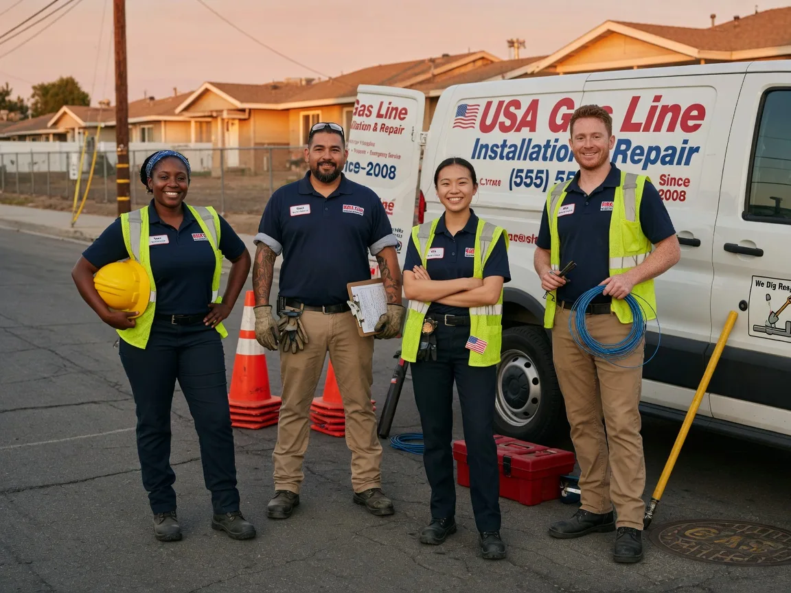 Gas Line Installation company in Provencal, LA